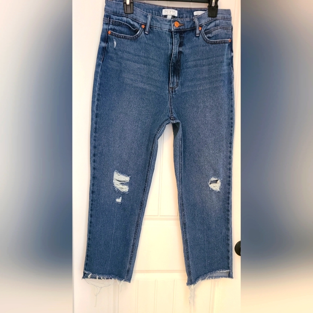 Women's Blue Distressed Jeans